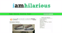 Desktop Screenshot of iamhilarious.com